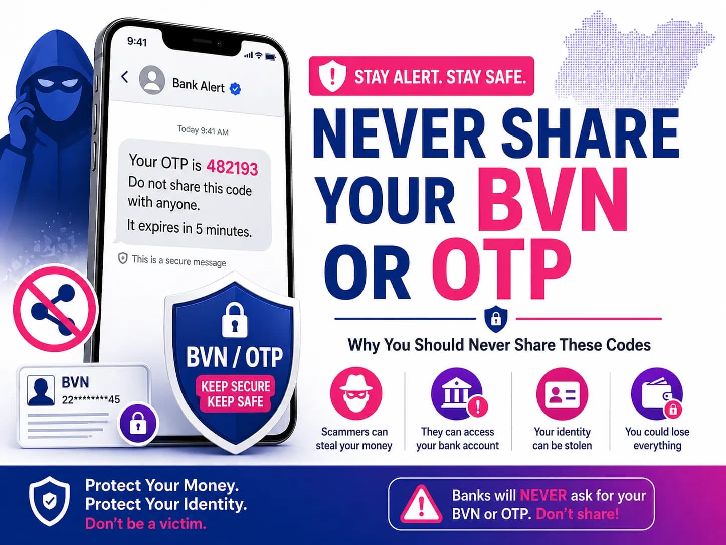 BVN and OTP Scams: Why You Should Never Share These Codes