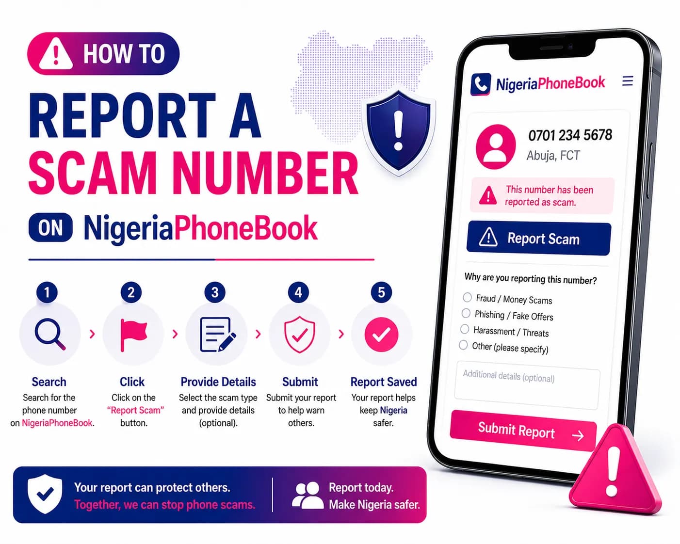 How to Report a Scam Number on NigeriaPhoneBook