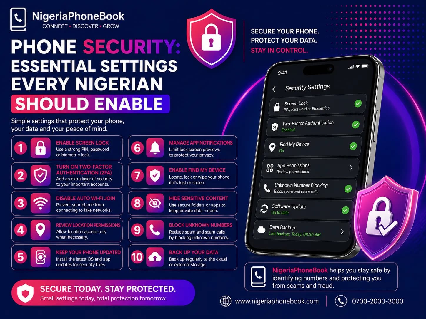 Phone Security: Essential Settings Every Nigerian Should Enable