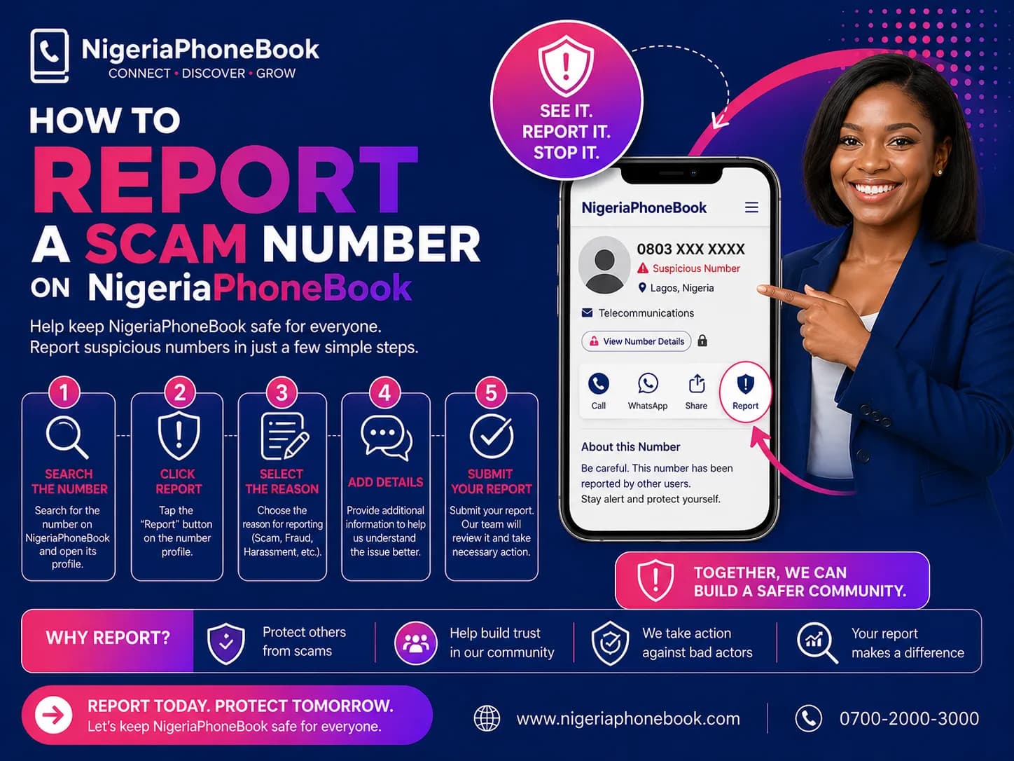 How to Report a Scam Number on NigeriaPhoneBook