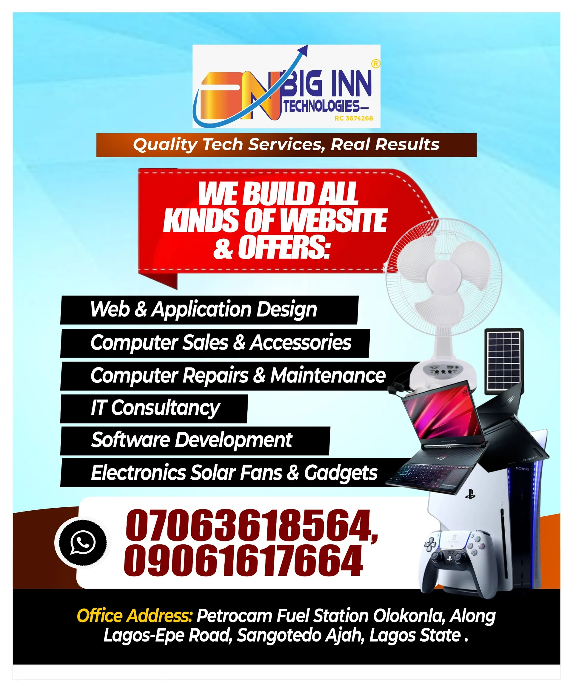 BIG INN TECHNOLOGIES banner