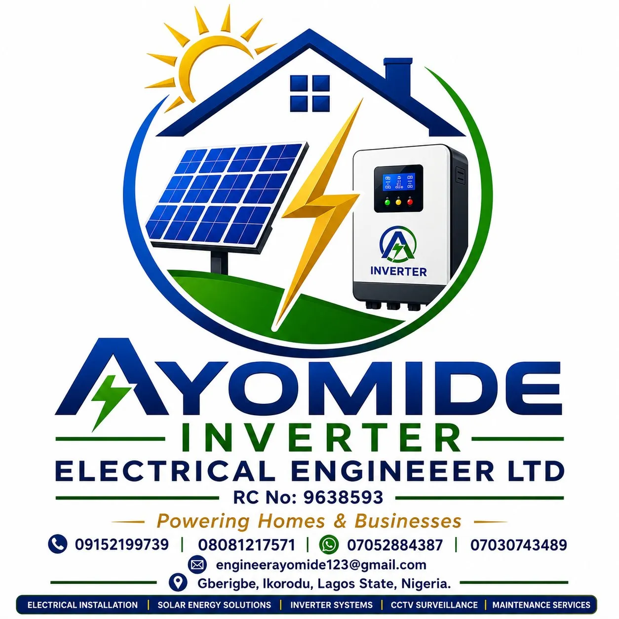 Ayomide Inverter Electrical Engineer Ltd logo