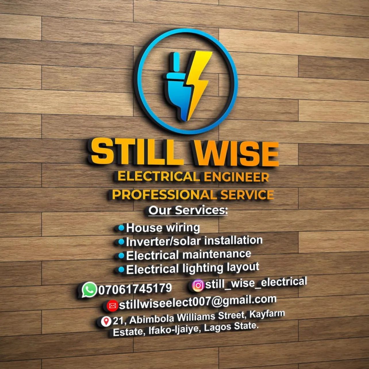 Still Wise Electrical & Solar Services banner