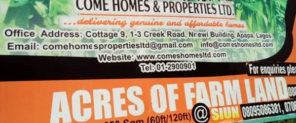 Come Homes & Properties Ltd.