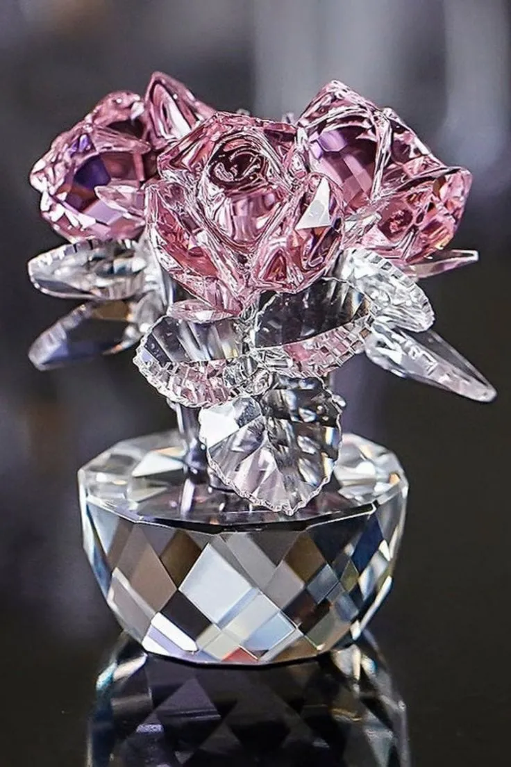 Crystal Flowers And Decoration