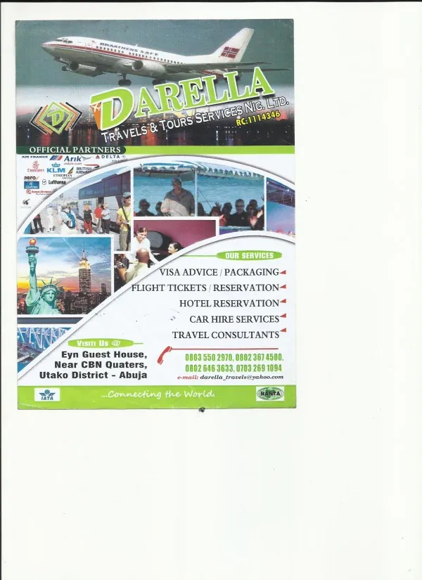 Darella Travels and Tours Nig Ltd