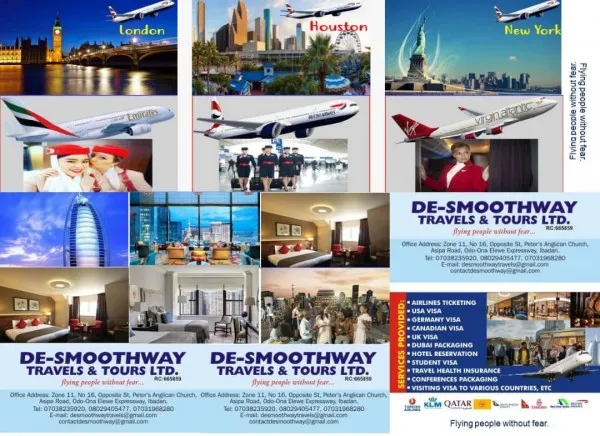 De-Smoothway Travels And Tours Ltd