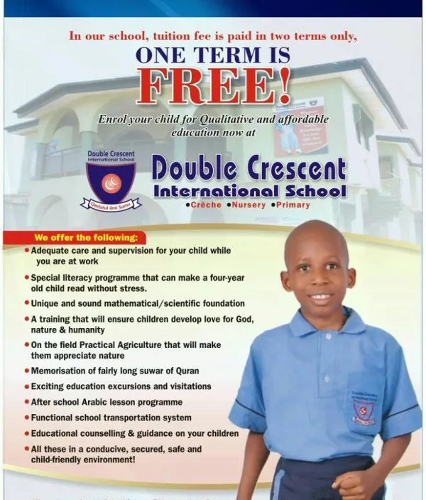 Double Crescent International School logo