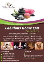 Fabulous Home Spa Services