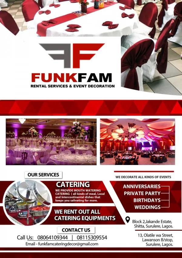 Funkfam Catering and Decorations logo