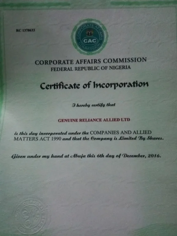 Genuine Reliance Allied Ltd logo