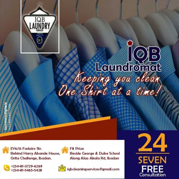 IQB Laundry and Cleaning Services logo