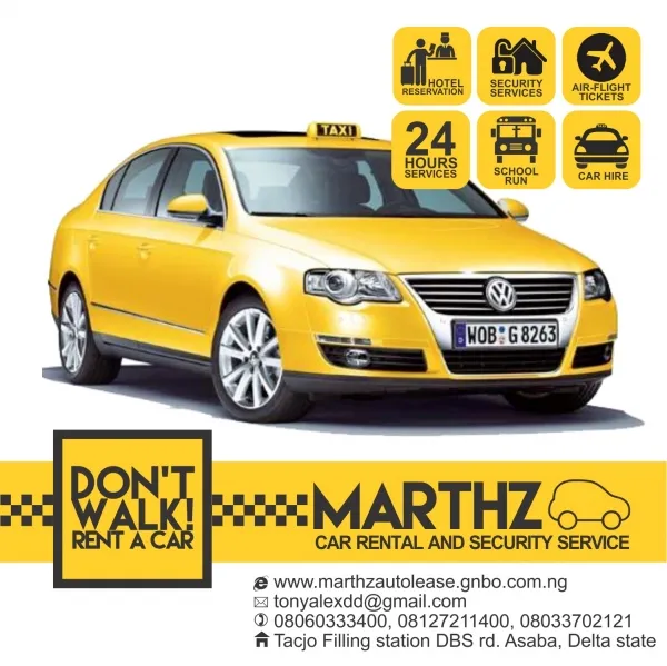 Marthz car rentals/hire and security services
