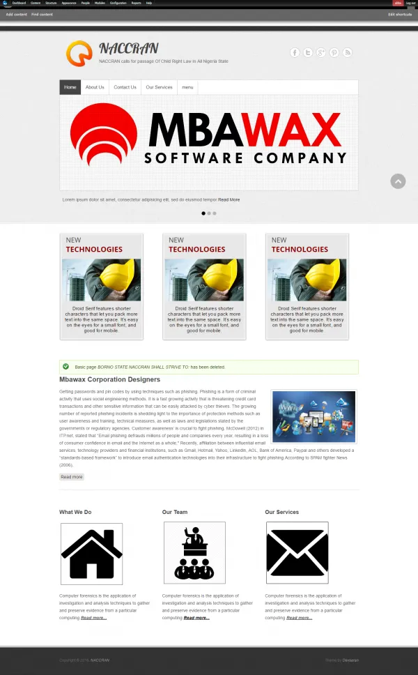 Mbawax Corporate Designers logo