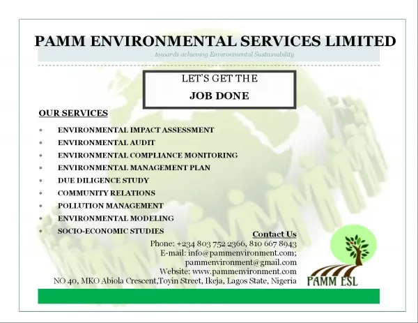 PAMM Environmental Services Limited