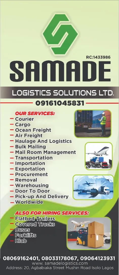 Samade logistics solutions limited