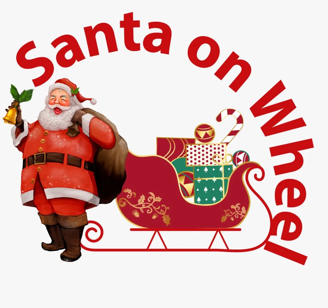 Santa on the wheels