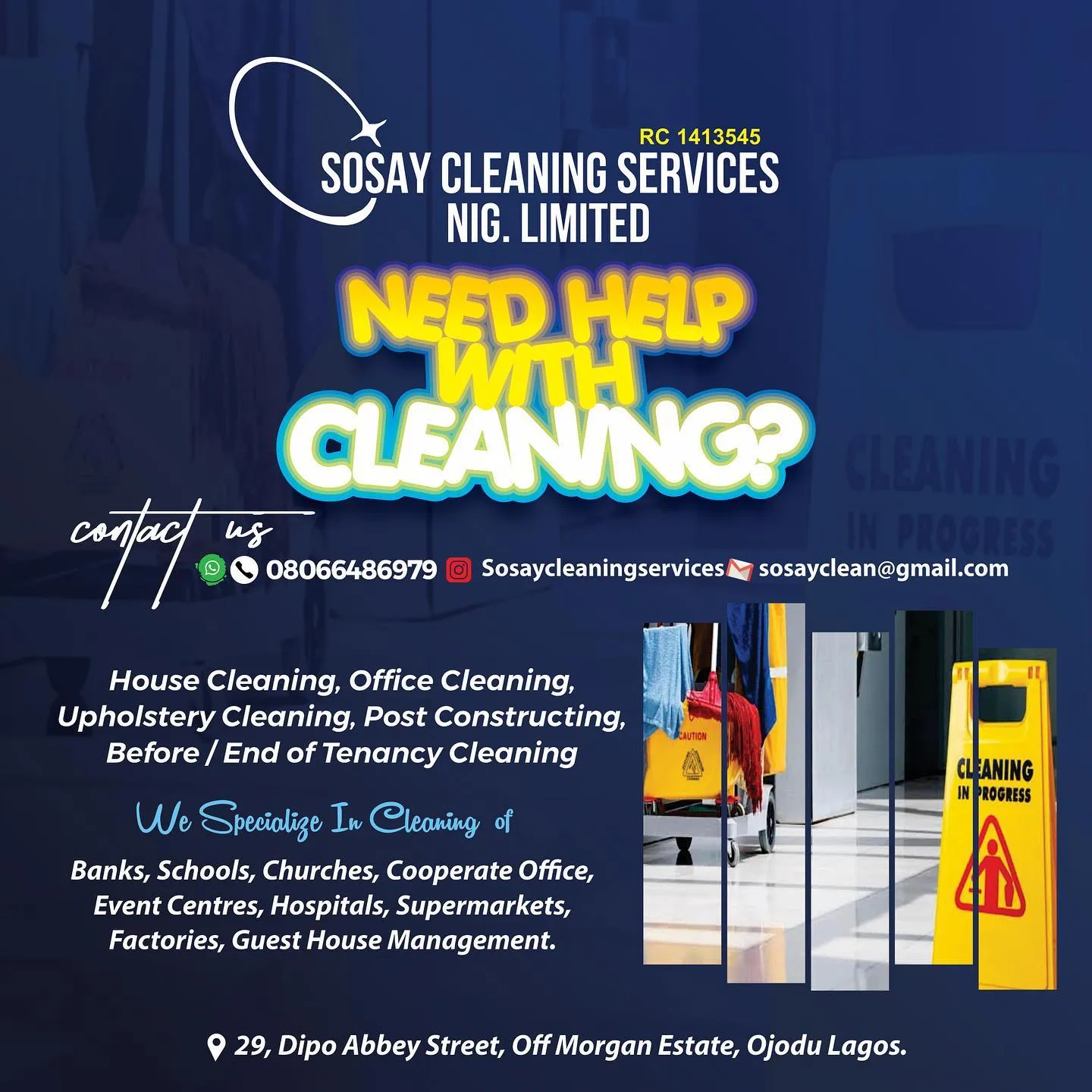 Sosay Cleaning Services Nigeria Limited
