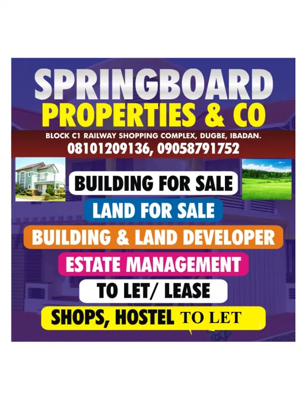 Springboard properties and co