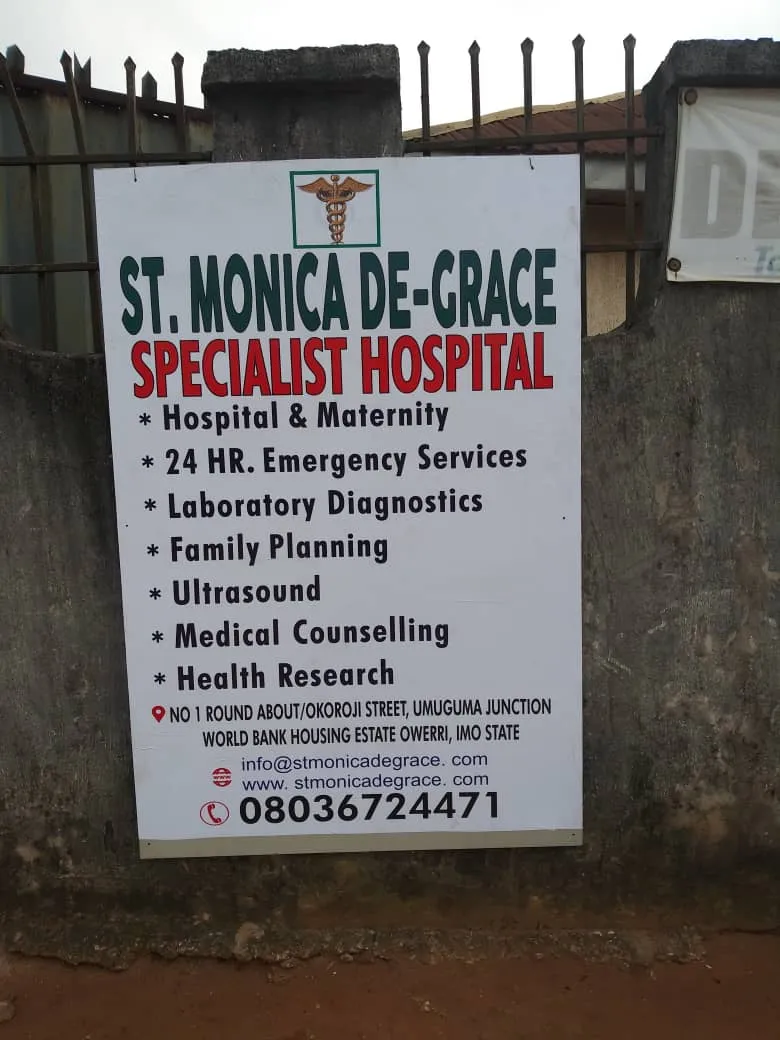 St Monica De-Grace Specialist Hospital