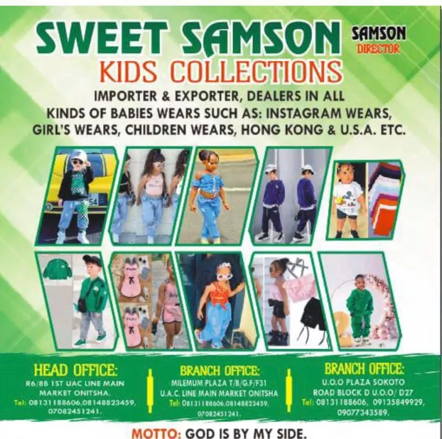 Sweetsamson Kids Collections