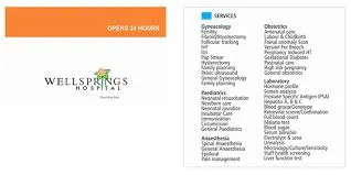Wellsprings Hospital & Diagnostic Centre Limited